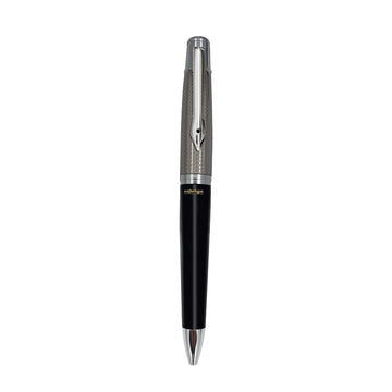 Aaparya Premium Ball Pen Grey and Black, APMarvik Designer & Luxury Pen with Genuine Leather Cover for Gift